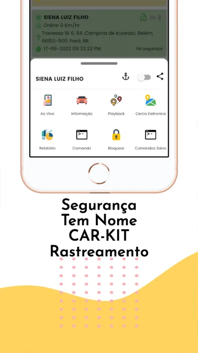 Capturas de pantalla de CAR-KIT RASTREAMENTO