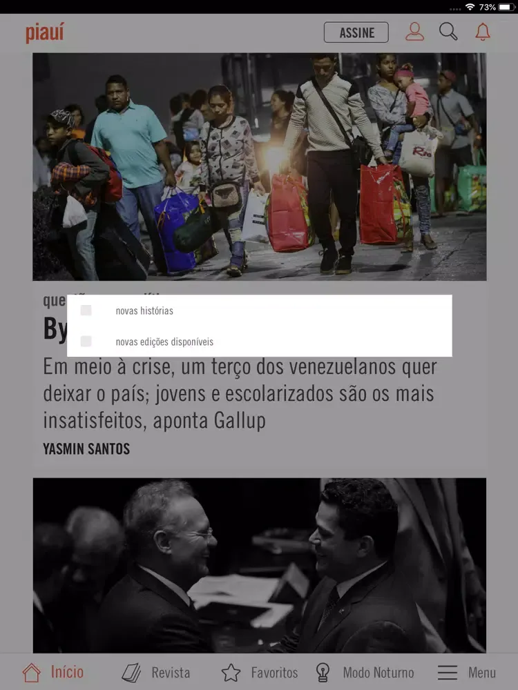 Screenshot di revista piauí iPad 