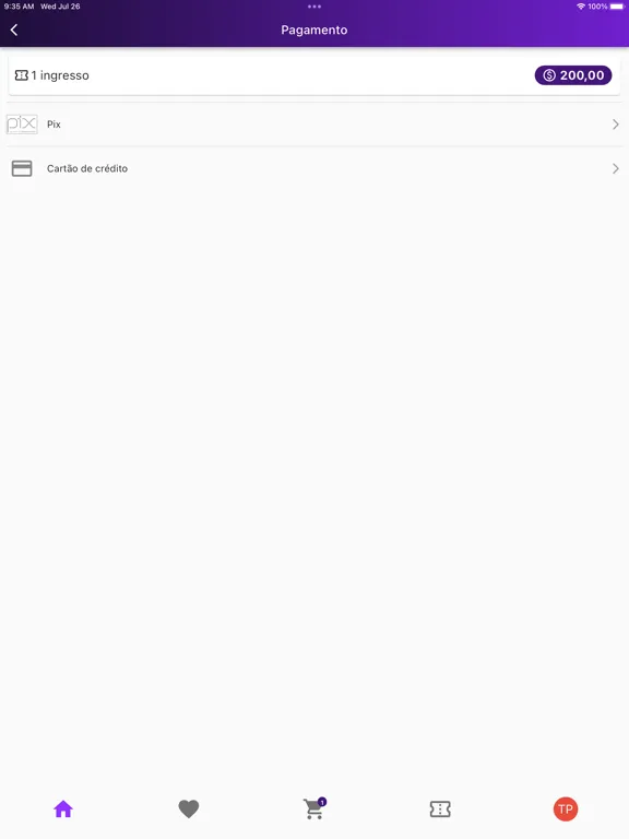 PagPrime Ticket Eventos iPad  Screenshots