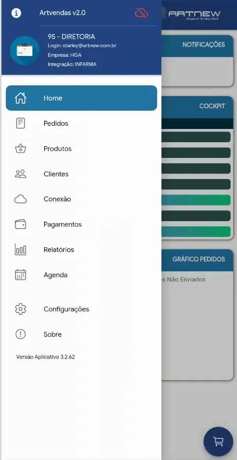 Artvendas Tecnologia Ekran Görüntüleri