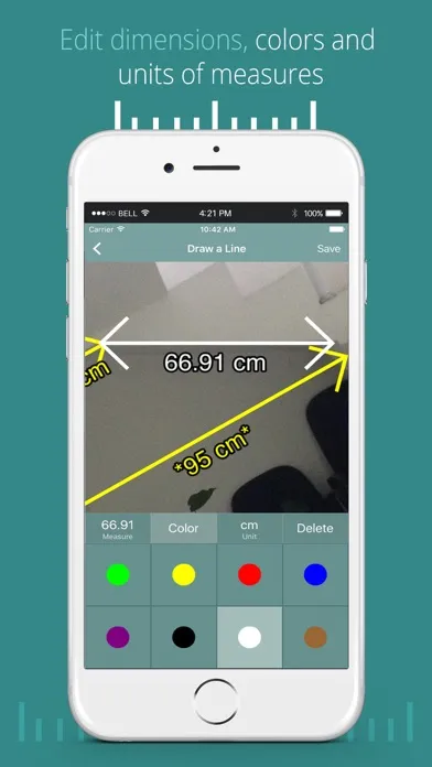 Right Measure: Calculate measures automatically using the camera of your device. स्क्रीनशॉट