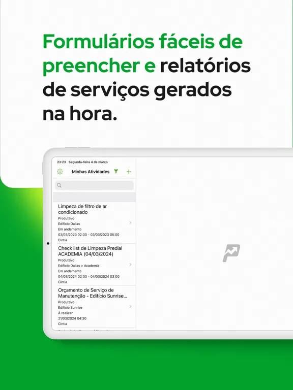Produttivo: Ordem de Serviço iPad  سکرین شاٹس