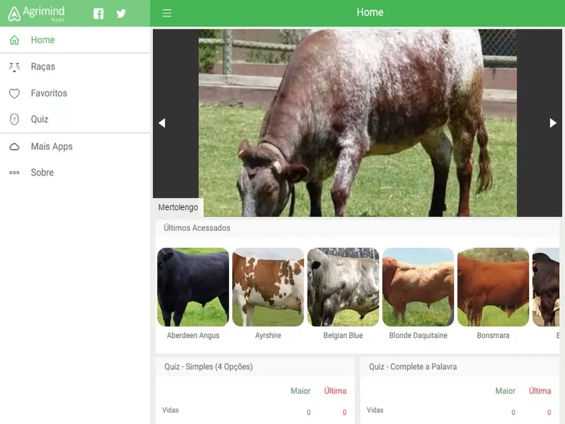 Capturas de tela do Cattle Breed iPad 