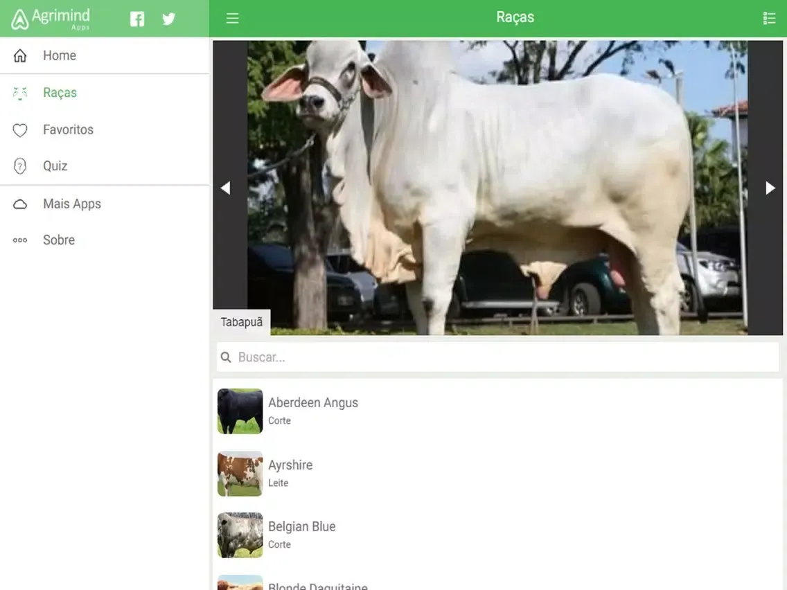 Capturas de tela do Cattle Breed iPad 