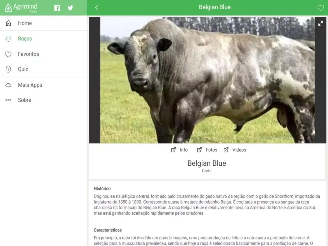Capturas de tela do Cattle Breed iPad 