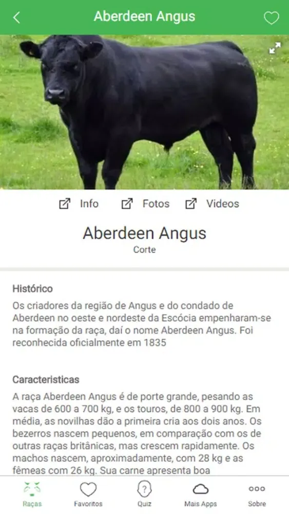 Capturas de tela do Cattle Breed