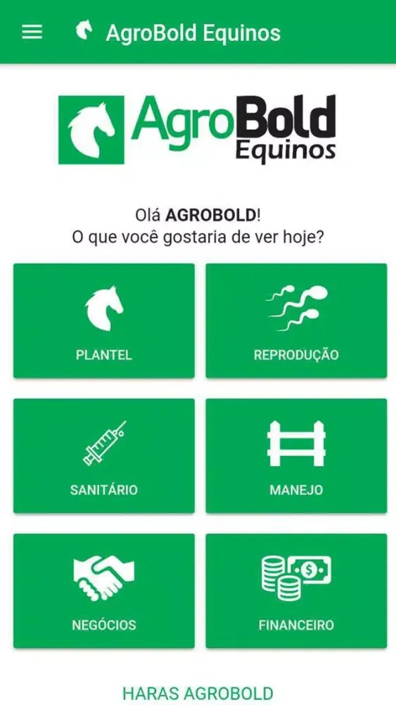 Capturas de tela do AgroBold Equinos
