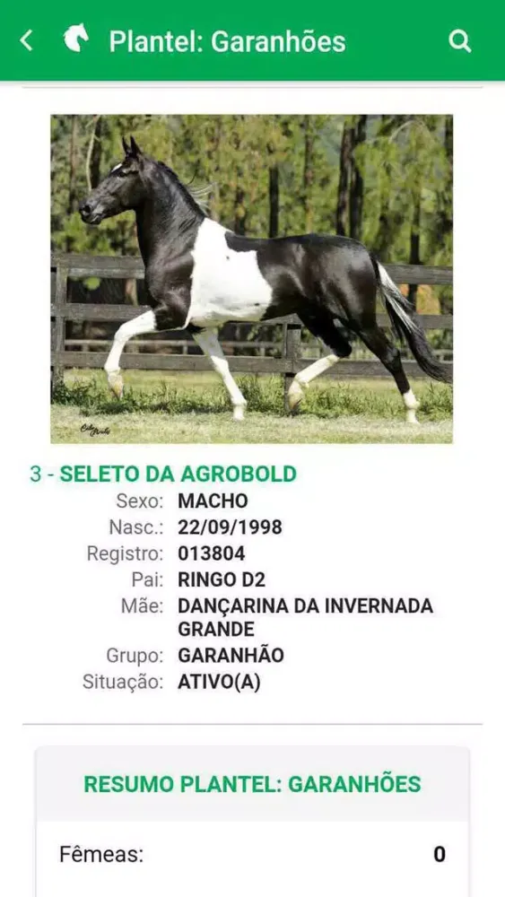 Capturas de tela do AgroBold Equinos