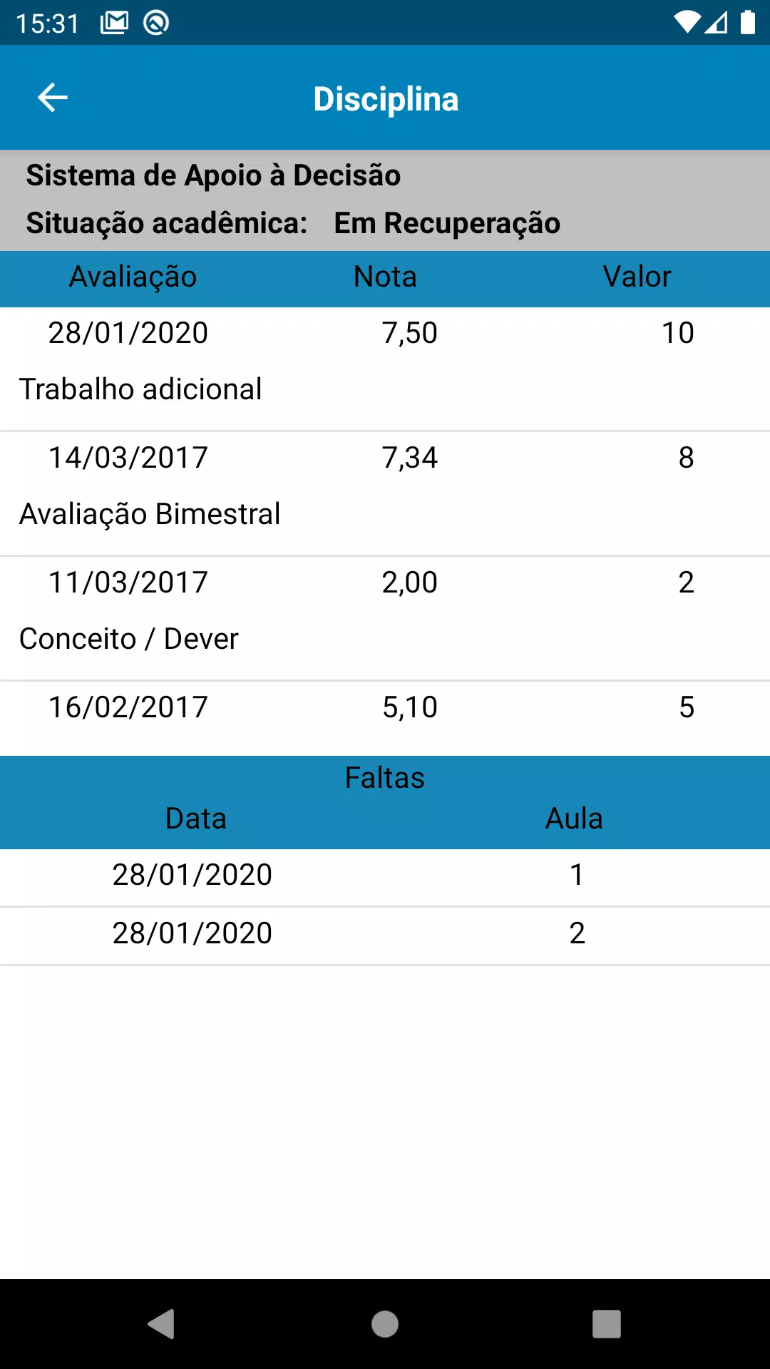ExtraClasse Screenshots