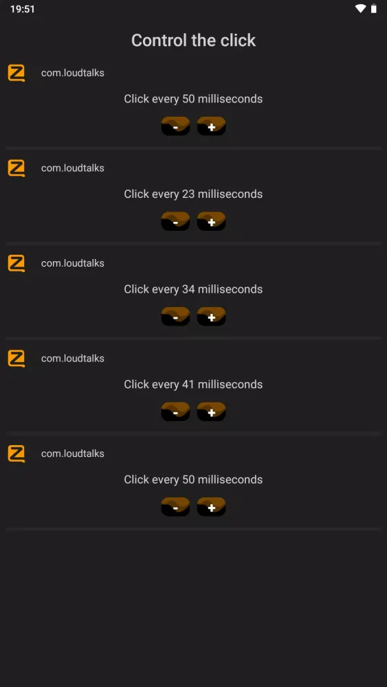 Button for the Zello Screenshots