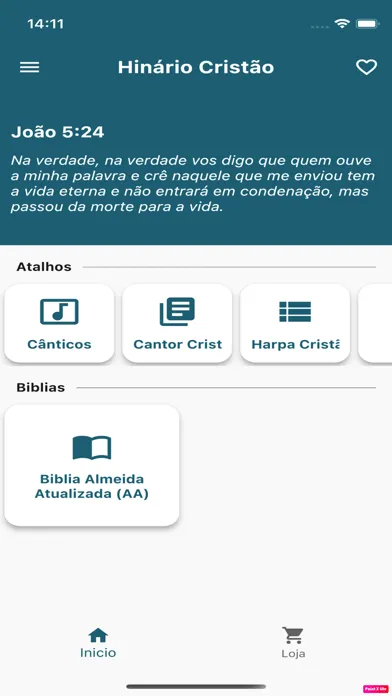 Hinário Cristão e Biblia स्क्रीनशॉट
