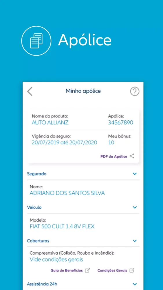 Allianz Cliente Auto Screenshots