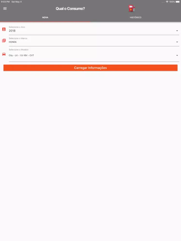 Qual o Consumo? iPad  স্ক্রিনশট