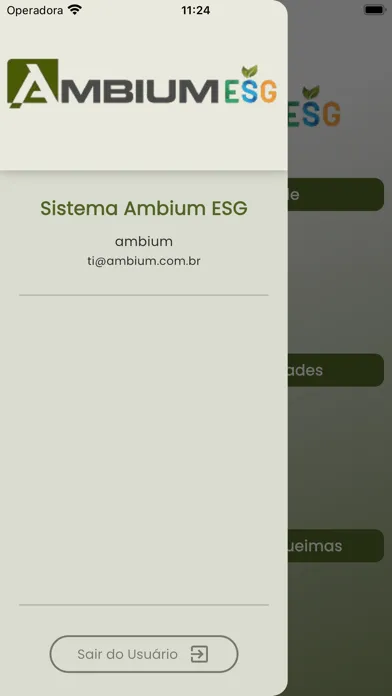 Capturas de tela do Ambium ESG