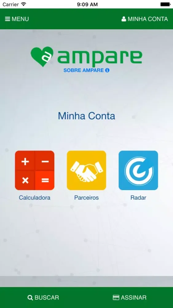 Capturas de tela do AMPARE