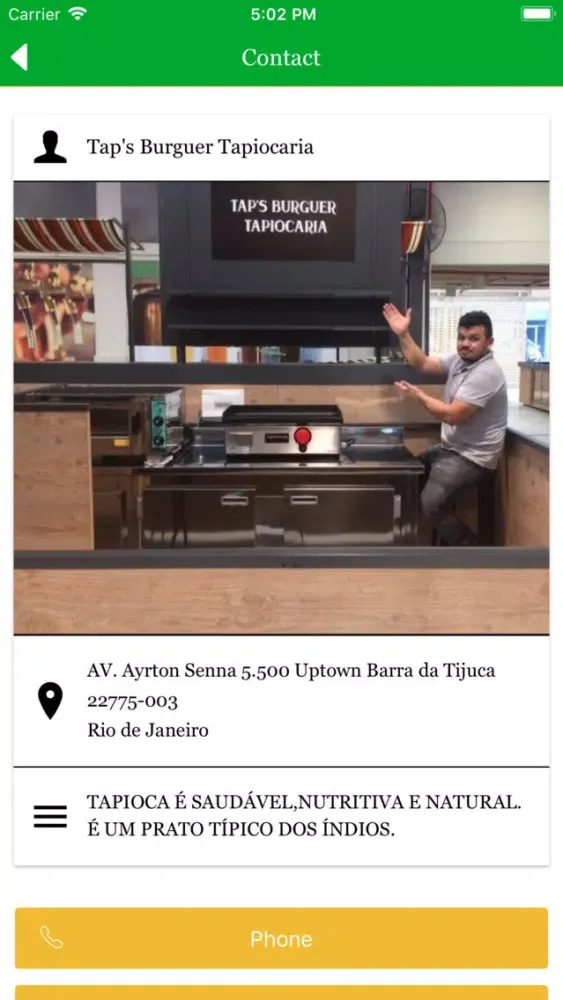 Zrzuty ekranu Taps Burguer Tapiocaria