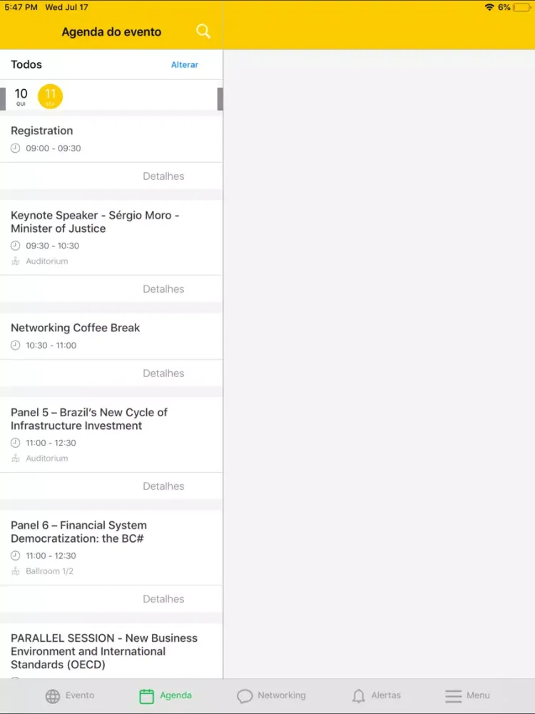 Brasil Investment Forum iPad  Ekran Görüntüleri