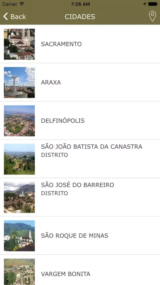 Capturas de tela do Canastra Live