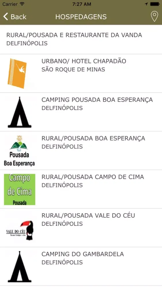 Capturas de tela do Canastra Live