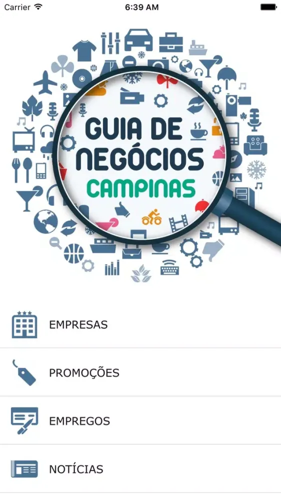 Capturas de tela do GUIA DE NEGOCIOS CAMPINAS