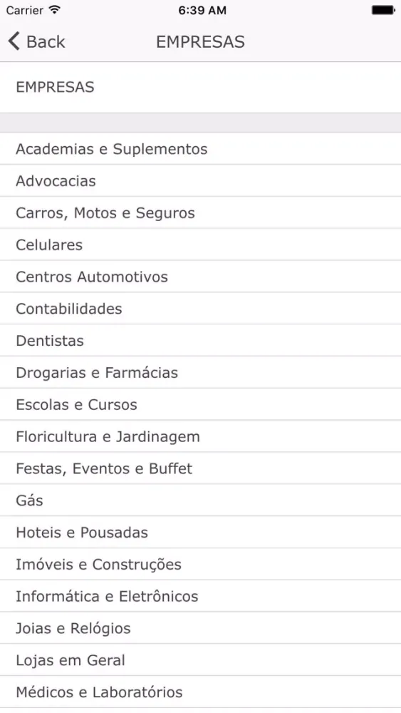 Capturas de tela do GUIA DE NEGOCIOS CAMPINAS