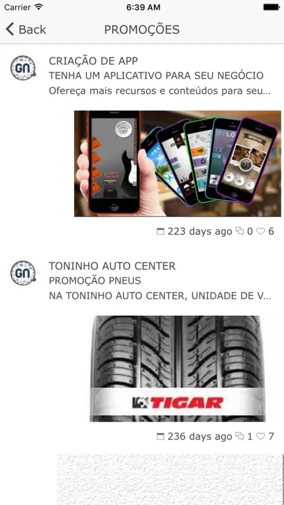Capturas de tela do GUIA DE NEGOCIOS CAMPINAS