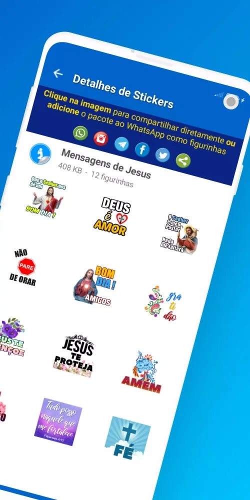 Figurinhas e Status de Jesus应用截图