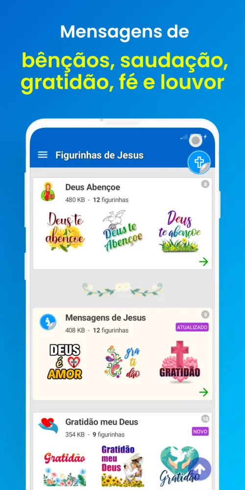 Figurinhas e Status de Jesus应用截图