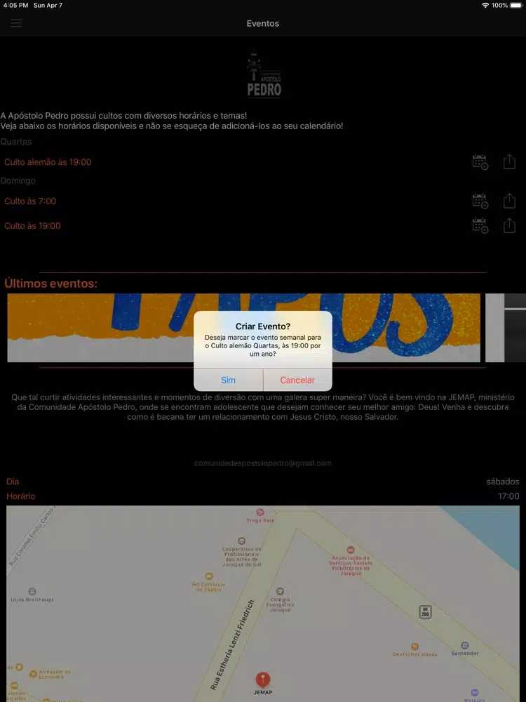 Screenshot di Comunidade Apóstolo Pedro iPad 