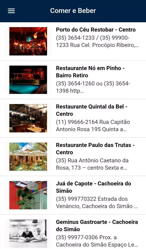 Tangkapan skrin Turismo em Gonçalves APP