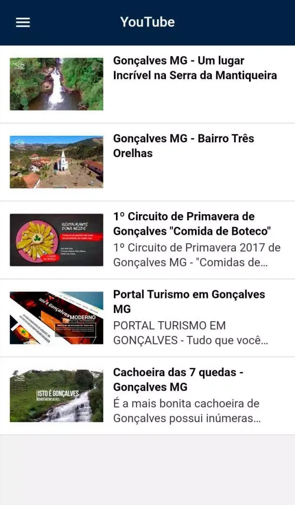 Tangkapan skrin Turismo em Gonçalves APP