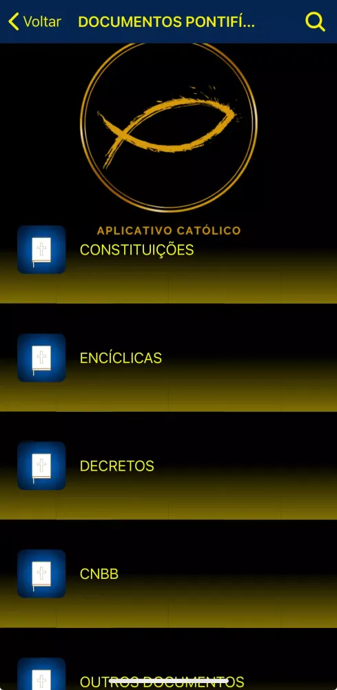 Ảnh chụp màn hình của Liturgia Católica Diária