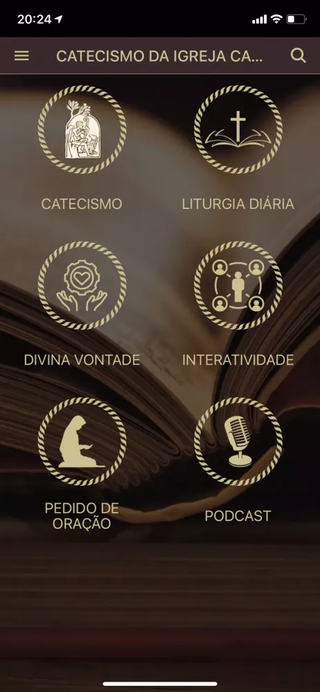 Screenshot di Catecismo da Igreja Católica