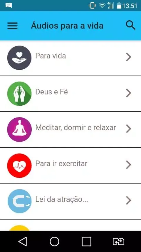 Áudios para a vida سکرین شاٹس