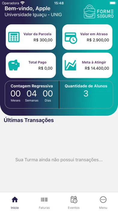 Capturas de tela do Forme Seguro