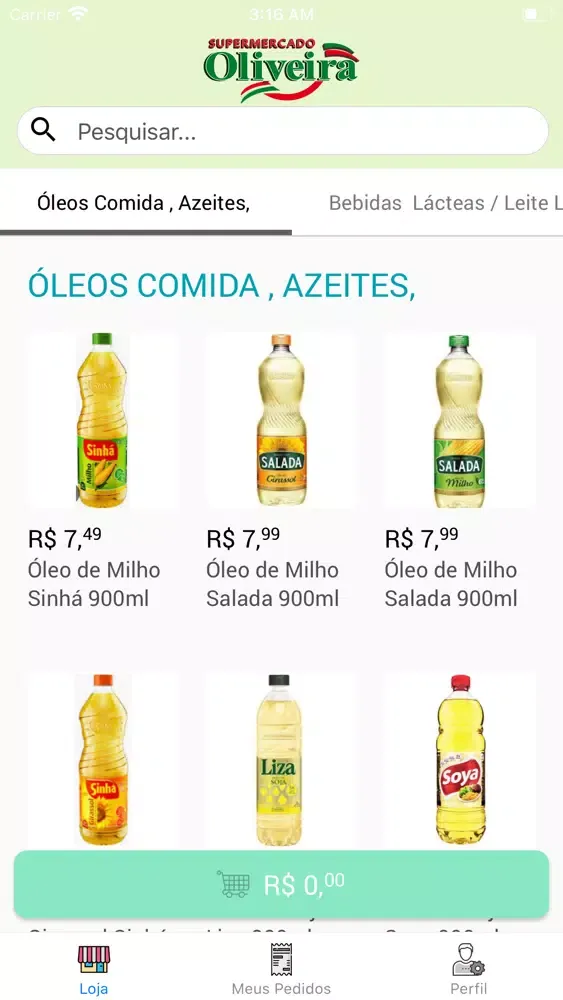 Supermercado Oliveira Online स्क्रीनशॉट