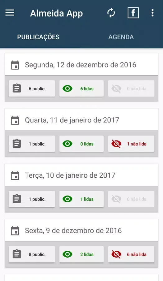 Almeida App Screenshots
