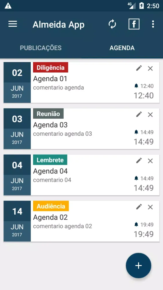 Almeida App Screenshots