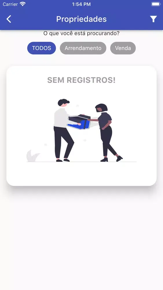 Tangkapan layar app Bom Negócio