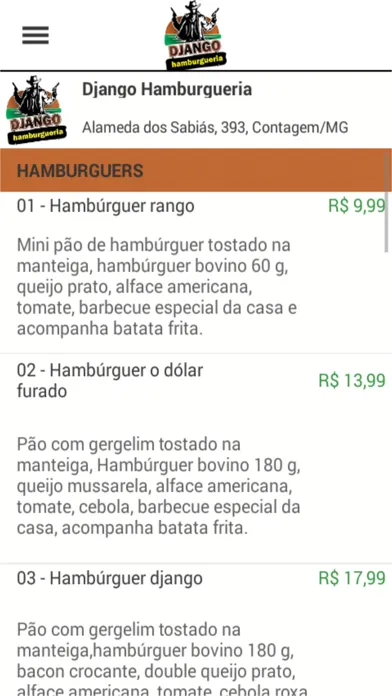 Capturas de pantalla de Django Hamburgueria