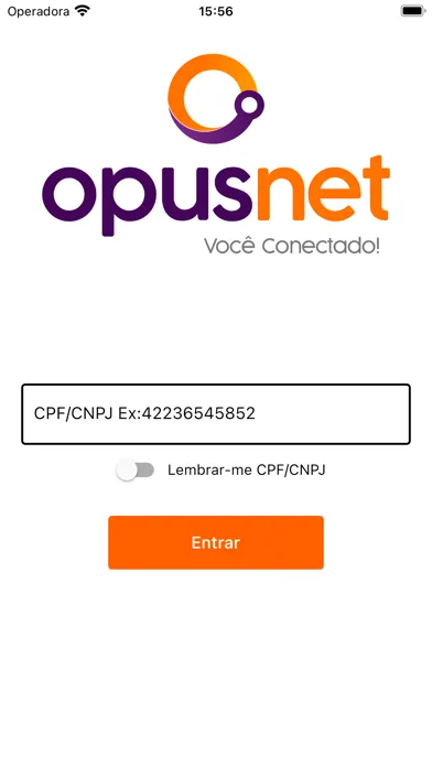 Capturas de tela do Opus Net Telecom