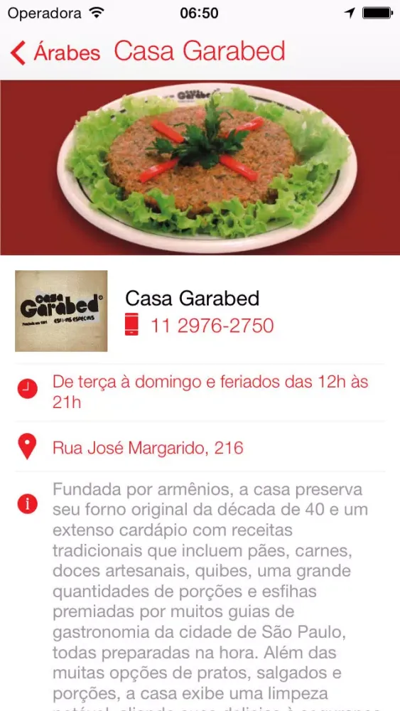 Screenshot di Perdizes App