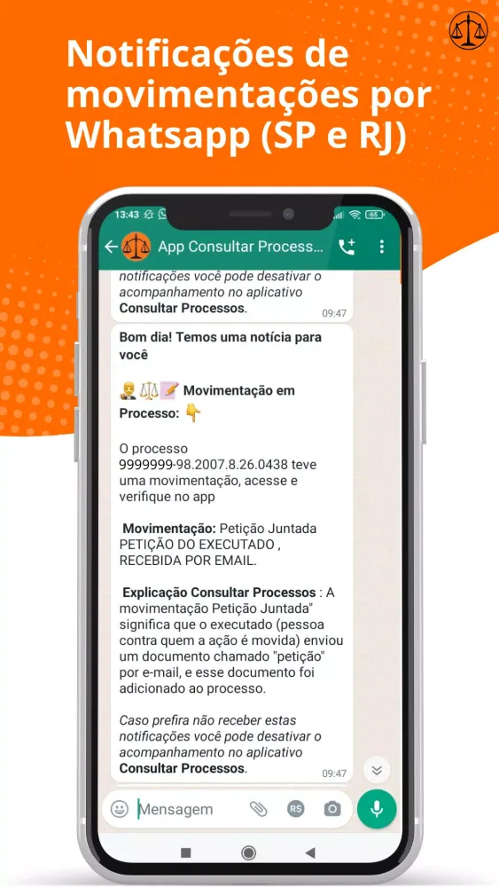 Consultar Processos Screenshots