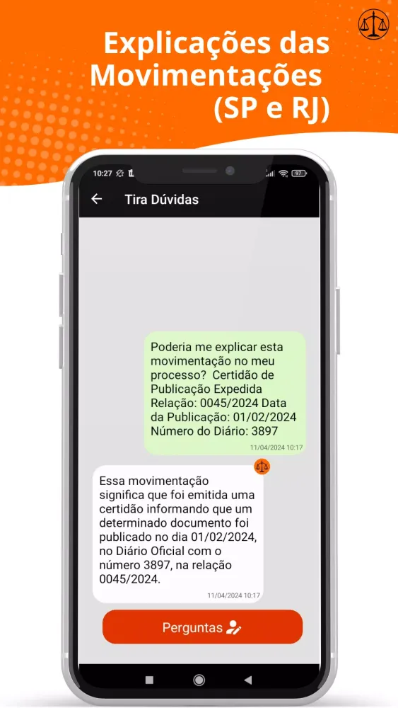 Consultar Processos Screenshots