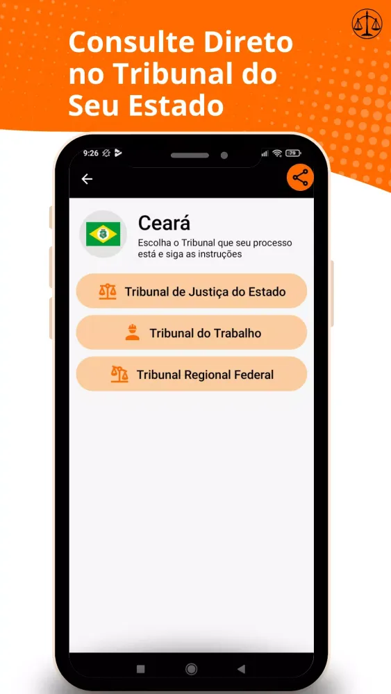 Consultar Processos Screenshots