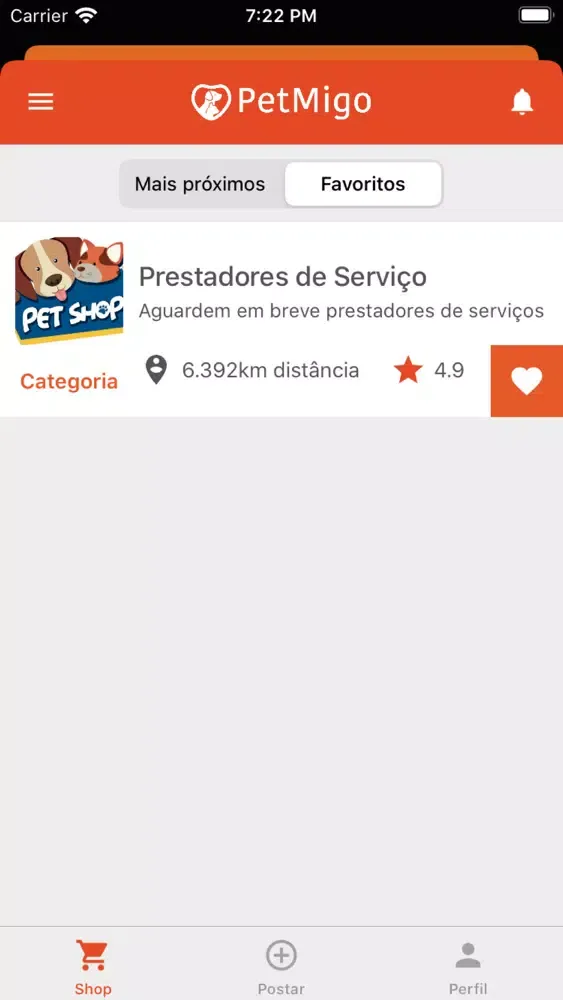 Screenshot di PetMigo