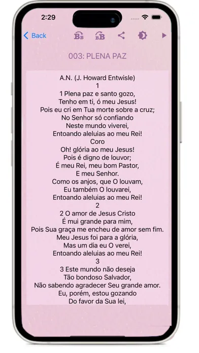 ภาพหน้าจอของ Biblia e Harpa Cristã