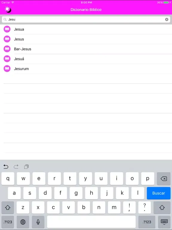 Dicionário Biblico Feminino JMC iPad  Ekran Görüntüleri