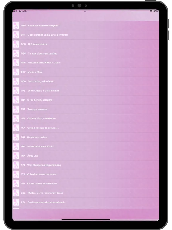 Hinário Feminino CCB Nº 05 iPad 应用截图