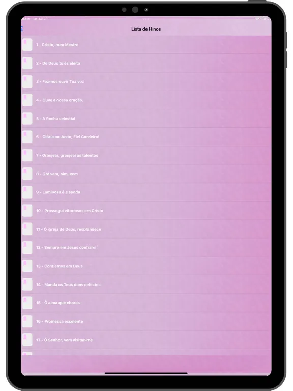 Hinário Feminino CCB Nº 05 iPad 应用截图